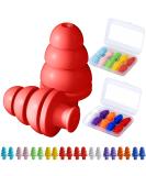 10 Pairs of Reusable Noise Cancelling Ear Plugs for Sleep Concerts Travel & Work - 33dB NRR Soft Style in 9 Colors - Buy Online on GoSupps.com