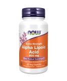 NOW Alpha Lipoic Acid 600mg with Grape Seed Extract & Bioperine - Extra Strength - 60 Count - Buy Online on GoSupps.com
