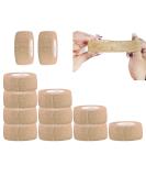 Anampion Self-Adhesive Bandage - 12 Rolls (2.5cm x 4.5m) | Elastic Sports & Vet Wrap | Ideal for Wrist & Fixing | Multi-Color Options - Buy Online on GoSupps.com