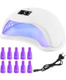 Buy Nail Dryer UV Lamp 24 Dual LEDs - 48W Hybrid Gel Nail Design with Timer | Fast International Shipping - Buy Online on GoSupps.com