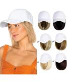 Lansigreen Baseball Cap with Hair Extensions Hat Wig Adjustable Hat Attached Short Straight 14 Synthetic Hairpiece for Women Ash Blonde Mix Bleach Blonde 14'' Straight-Ash Blonde Mix Bleach Blonde - Buy Online on GoSupps.com