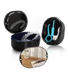 Buy Black Denture Box with Filter - Prosthesis Storage & Cleaning Solution | Durable & Stylish Dental Bath - Buy Online on GoSupps.com