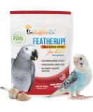 UnRuffledRx FeatherUp! Bird Molting Support & Feather Growth Supplement - for Plucking, Regrowth & Molt - Multivitamin & Amino Acids for All Birds - 90g (240 Servings) - Buy Online on GoSupps.com