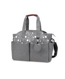 SONARIN Multi-Function Waterproof Baby Changing Bag - Grey | Large Capacity Travel Diaper Bag with Pacifier Holder - Buy Online on GoSupps.com