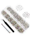 Beadsland 2880pcs Flatback Nail Rhinestones Kit - Clear AB & Crystal Rhinestones for Makeup and Crafts - 6 Sizes - Set 06 - Buy Online on GoSupps.com