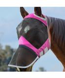 Harrison Howard CareMaster Pro Luminous Horse Fly Mask - UV Protection No Ears Nose Protection - Large Pink for Warmbloods - Buy Online on GoSupps.com