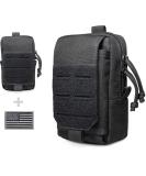 WYNEX Tactical EDC Pouch - Black | Molle Utility Gadget Organizer & Phone Holder Waist Pack - Buy Online on GoSupps.com