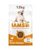 IAMS Complete Dry Dog Food for Adult 1+ Large Breeds with Chicken 12 kg 12 kg (Pack of 1) - Buy Online on GoSupps.com