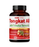 Ultra Tongkat Ali Extract Capsules 5150mg Equivalent - Maximum Strength with Ashwagandha, Tribulus Terrestris, Ginseng & Horny Goat Weed - Energy Boost & Muscle Building for Men & Women - 90 Days Supply - Buy Online on GoSupps.com
