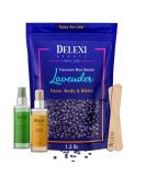 DELEXI Lavender Hard Wax Beads 1.2 lb - Painless Hair Removal for Bikini, Brazilian, Legs, Armpit, Eyebrows & Facial - Suitable for Sensitive Skin - No Strips Needed - Buy Online on GoSupps.com