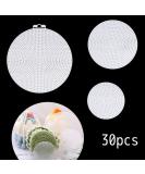 iSuperb 30 Pack Round Plastic Canvas Mesh Sheets for Embroidery & Crafting - 3.03'', 4.53'', 5.79'' (30Pcs) - Buy Online on GoSupps.com
