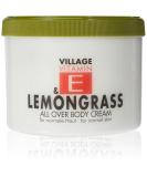 Village Cosmetics with Vitamin E and Lemongrass 500 ml (body cream body care fresh scent of lemongrass soft skin) 950620 - Buy Online on GoSupps.com