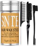 Hair Wax Stick & Hair Brush of 4Pcs Wax Stick Hair with Slick Back Hair Brush Hair Stick for Flyaways Smooth Frizz Hair Slick Stick Comb Set Hair Brush for Slicking Back Hair Black - Buy Online on GoSupps.com