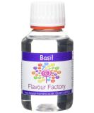 Flavour Factory Basil Intense Food Flavouring 100ml - Enhance Your Culinary Creations - Buy Online on GoSupps.com