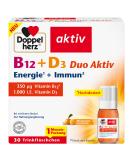 Double Heart B12 + D3 Duo - High-Dosed Immunity Support | 30 Liquid Vials - Buy Online on GoSupps.com