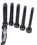 5 Piece Diamond Collection Curling Irons - Professional Black Curling Set for All Hair Types - Lightweight & Durable - Buy Online on GoSupps.com