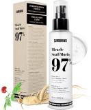 Snail Mucin 97% & Ginseng Essence Serum - Hydrating Face Moisturizer with 8 Hyaluronic Acids | Korean Skincare for Dry Skin | 150ml - Buy Online on GoSupps.com
