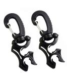 Yizerel Scuba Hose Clip 2 Pack - Double BCD Dive Hose Holder - Snap Hook Buckle - Snorkeling Diving Accessories - Black - Buy Online on GoSupps.com