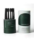 SEVEN DAYS CLUB Charcoal Toothbrushes - Set of 12 Soft Bristles Plant-Based Handles Ultra-Thin Charcoal-Infused for Adults - Eco-Friendly Oral Care - Buy Online on GoSupps.com