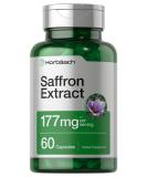 Saffron Extract Capsules 177mg 60ct | Non-GMO & Gluten Free Supplement | Horbaach - Buy Online on GoSupps.com