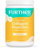 Further Food Vanilla Collagen Peptides Powder Grass-Fed Pasture-Raised Hydrolyzed Type 1 & 3 Protein Gut Health + Joint Hair Skin Nails Paleo Keto Sugar-Free 10.37 oz - Buy Online on GoSupps.com