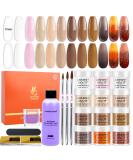 Lavender Violets Acrylic Nail Set | 12 Earth Colors Acrylic Powder & Liquid for 3D French Manicure | International Shipping Available - Buy Online on GoSupps.com