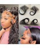 Handmade Swiss HD Lace Baby Hair Edges Extensions - 4Pcs Natural Color - Buy Online on GoSupps.com