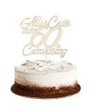 Goldthrock 60th Birthday Cake Topper - Elegant Decorations for Men & Women | Happy 60th Birthday Cake Deco - Buy Online on GoSupps.com