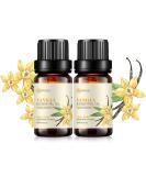 2-Pack Pure Organic Vanilla Essential Oil - 100% Natural Aromatherapy Oil for Diffuser Spa Massage & Yoga - 2x10ML - Buy Online on GoSupps.com