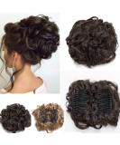 Shop Medium Brown Curly Hairpiece with Clip | Lady Outlet Mall - Stylish Bun & Chignon for Perfect Hairstyles - Buy Online on GoSupps.com