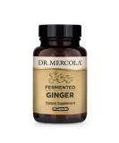 Dr. Mercola Organic Fermented Ginger Dietary Supplement - 60 Capsules | Supports Digestive Health, Non-GMO, Soy Free, Gluten Free - Buy Online on GoSupps.com
