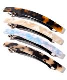 10 cm long thin hair clip rectangular automatic hair clips large celluloid leopard hair clasp hair clips for women girls thick medium hair color mix - Buy Online on GoSupps.com