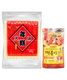 Honor Natural Original Rice Cake Tteokbokki Topokki 450g & Sempio Topokki Sauce (Sweet & Spicy) 150g Bundle Set - Instant Korean Food Snacks Vmart Honor Rice Cake & Sempio Topokki Sauce Sweet Mild - Buy Online on GoSupps.com