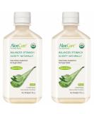 AloeCure Pure Aloe Vera Juice USDA Certified Organic, Natural Flavor Acid Buffer, 2x500ml Bottle, Processed Within 12 Hours of Harvest to Maximize Nutrients, No Charcoal Filtering-Inner Leaf - Buy Online on GoSupps.com