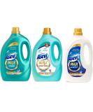 Asevi Max Bundle (3 x 50w) Hypoallergenic Bio Laundry Detergent Concentrated Liquid Laundry Cleanser | Bright Power Sanitiser - Buy Online on GoSupps.com