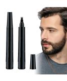 Beard Pen 2Pcs Beard Pencil Filler for Men Mustache Shaping and Enhancing Waterproof Sweatproof Beard Filler for Define Sharpen Hair Beard Eyebrow (2PCS Black) - Buy Online on GoSupps.com