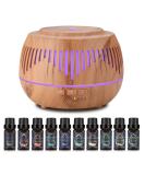 500ml Aroma Diffuser for Essential Oils - 10 Oils Included 36dB Silent Operation 7 Colors BPA-Free 4 Timers & Auto Shut-off - Buy Online on GoSupps.com