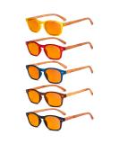 Eyekepper Blue Light Blocking Readers 5 Pack Bamboo Wood Design Orange Tinted Lenses +1.50 Strength - Buy Online on GoSupps.com