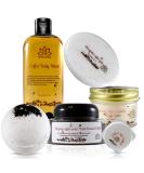 Bath and Spa Gift Set - Coffee Love: Relaxation with Coffee Brown Sugar Scrub, Bath Bomb, Candle, Body Wash, Shea Butter Soap, Lip Balm - Handmade in USA - Buy Online on GoSupps.com