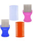 zYoung 4 Pcs Head Hair Comb Including 2 Pieces Hair Comb Double Sided 2 Pieces Removal Dandruff Comb with Metal Teeth - Buy Online on GoSupps.com