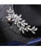 Latious Crystal Bride Wedding Hair Comb - Silver Rhinestone Bridal Hair Clip - Buy Online on GoSupps.com