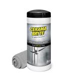 Buy Cerama Bryte High Strength Stainless Steel Cleaner & Polish Wipes - 35 Wipes & Microfiber Cloth for Gleaming Appliances | International Shipping Available - Buy Online on GoSupps.com