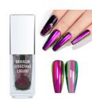Chrome Nail Powder Aurora Shell Liquid Pigment - Holographic Glitter Dust for Nail Art (5ml) - Buy Online on GoSupps.com