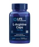 Life Extension L-Arginine Caps 700 mg - 200 Capsules for Enhanced Performance - Buy Online on GoSupps.com