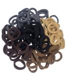 J-MEE Hair Bands Hair ties for Thick Hair 100PCS Seamless Cotton Simply Ponytail Holders Headband Scrunchies Hair Accessories No Crease Damage (Neutral Colors) - Buy Online on GoSupps.com