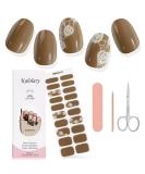 Kalolary Gel Nail Polish Strips Nail Gel Art Sticker Waterproof Full Nail Wraps Decal Sets with Scissors Nail File and Stick for Women Girls Nail Art Decor (UV/LED Lamp Required)-18 - Buy Online on GoSupps.com