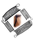 Vintage Bananen Crest Clips | Stretchable Dual Ridge Hair Clips - 4-Pack by Taizer | International Shipping - Buy Online on GoSupps.com