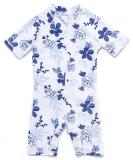 BONVERANO Baby Boys Swimsuit UPF 50+ Sun Protection | Toddler Bathing Suit Zipper One Piece Swimwear 3-6 Months Orchid - Buy Online on GoSupps.com