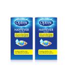 Optrex Hayfever Allergy Relief Eye Drops Soothing for Itchy Dry Tired Eyes 10 ml (Pack of 2) - Buy Online on GoSupps.com