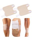 Buy SUNAI Adjustable Organic Castor Oil Pack Wrap - Reusable 2 Pack for Knee Calf Arm | Less Mess Anti Oil Leak - Khaki - Buy Online on GoSupps.com
